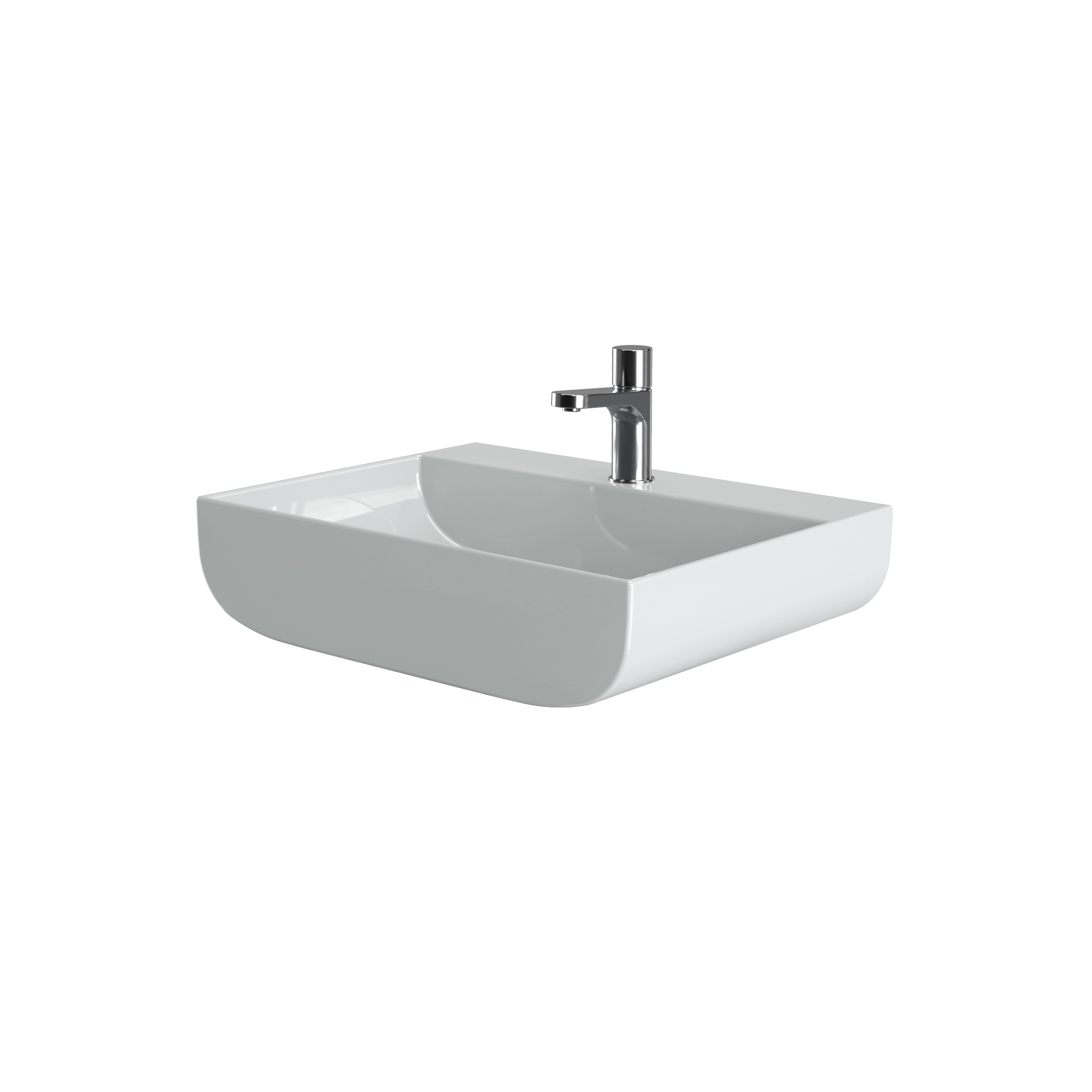 Foto 11 Over Counter Washbasin No Tap Hole 45&times;39 cm Leuca